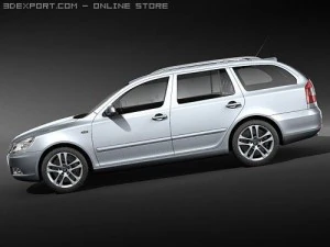 Skoda Octavia Combi 2009 3D Model
