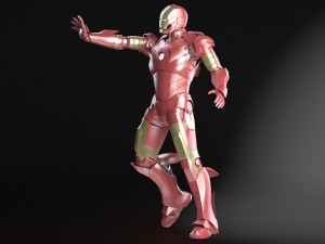 Iron Man Tony Stark Rigged 3D Модель