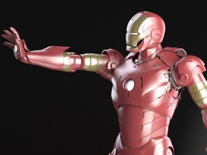Iron Man Tony Stark Rigged 3D Model