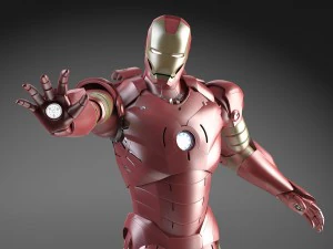 Iron Man Tony Stark Rigged 3D Model