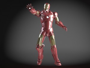 Iron Man Tony Stark Rigged 3D Model