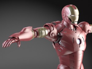 Iron Man Tony Stark Rigged 3D Model
