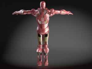 Iron Man Tony Stark Rigged 3D Model