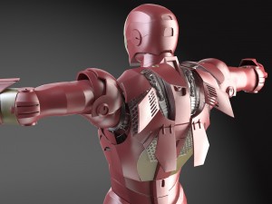 Iron Man Tony Stark Rigged 3D Model