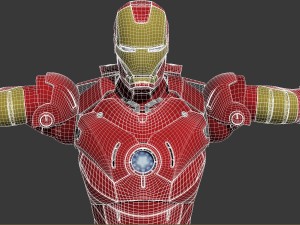 Iron Man Tony Stark Rigged 3D Model