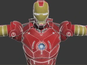 Iron Man Tony Stark Rigged 3D Model
