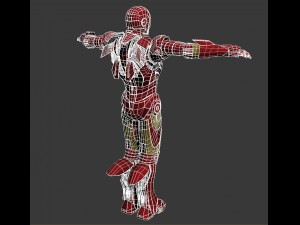 Iron Man Tony Stark Rigged 3D Model