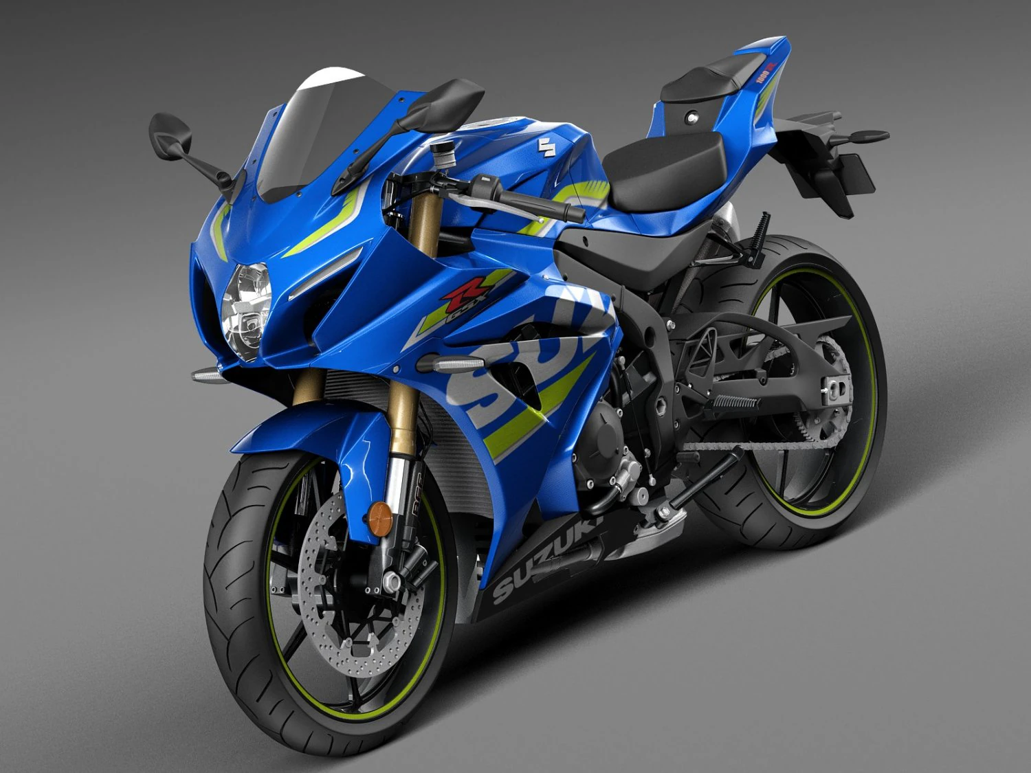 Suzuki GSX-R1000 2016 3D Model .c4d .max .obj .3ds .fbx .stl .blend 