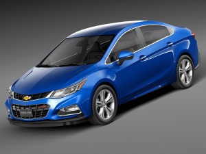 Chevrolet Cruze Sedan 2016 3D Model