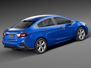 Chevrolet Cruze Sedan 2016 3D 模型