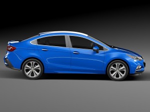 Chevrolet Cruze Sedan 2016 3D 模型