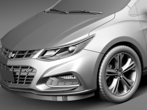 Chevrolet Cruze Sedan 2016 3D 模型
