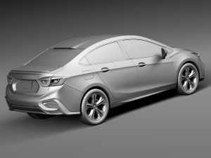 Chevrolet Cruze Sedan 2016 3D 模型