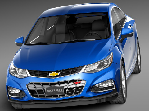 Chevrolet Cruze Sedan 2016 Modelo 3D