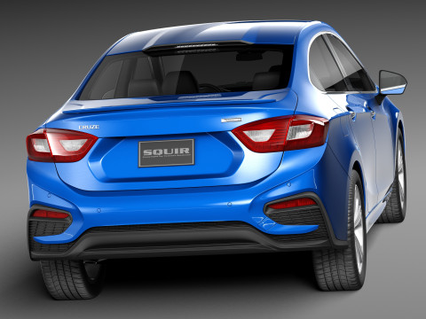Chevrolet Cruze Sedan 2016 Modelo 3D