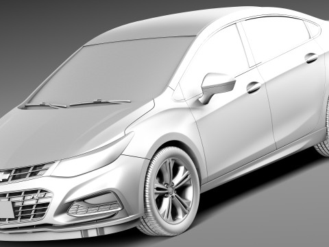 Chevrolet Cruze Sedan 2016 Modelo 3D