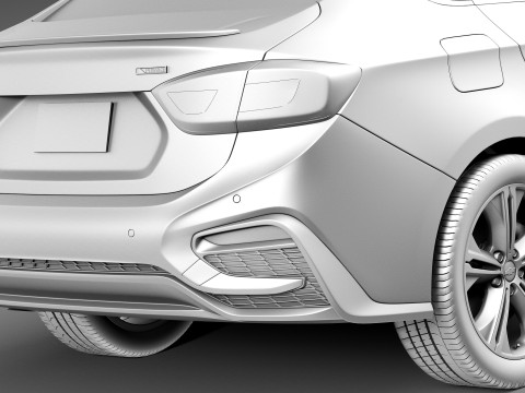 Chevrolet Cruze Sedan 2016 Modelo 3D