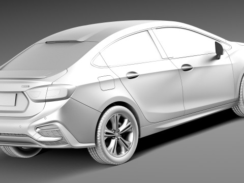 Chevrolet Cruze Sedan 2016 Modelo 3D