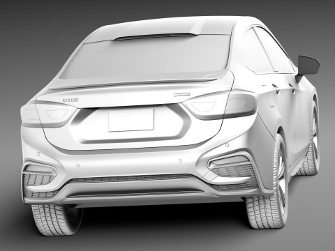 Chevrolet Cruze Sedan 2016 Modelo 3D