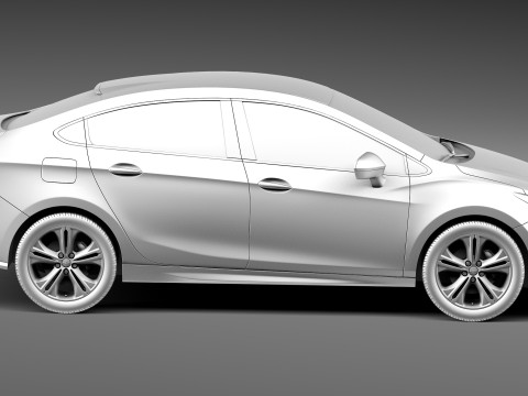 Chevrolet Cruze Sedan 2016 Modelo 3D