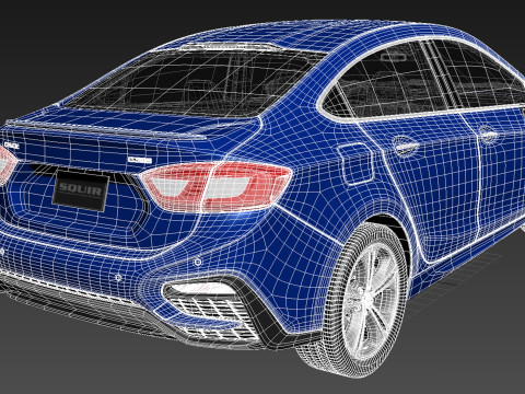 Chevrolet Cruze Sedan 2016 Modelo 3D