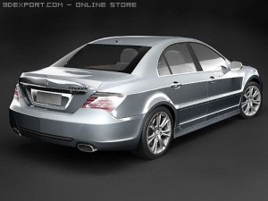 Honda Legend Sedan 2009 3D-Modell