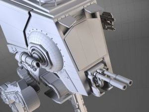 Star Wars AT-ST Transporter 3D Model
