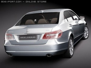 Mercedes-Benz E-class Sedan 2010 hipoly Modelo 3D