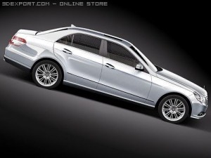 Mercedes-Benz E-class Sedan 2010 hipoly Modelo 3D