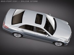 Mercedes-Benz E-class Sedan 2010 hipoly Modelo 3D