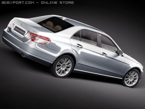 Mercedes-Benz E-class Sedan 2010 hipoly Modelo 3D