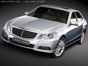 Mercedes-Benz E-class Sedan 2010 hipoly Modelo 3D