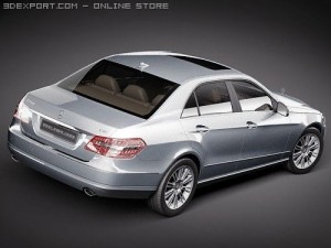 Mercedes-Benz E-class Sedan 2010 midpoly Modello 3D