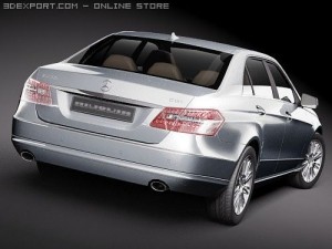 Mercedes-Benz E-class Sedan 2010 midpoly Modello 3D