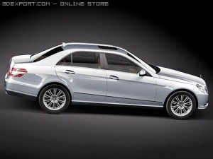 Mercedes-Benz E-class Sedan 2010 midpoly Modello 3D