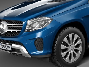 Mercedes-Benz GLS 2017 3D Model