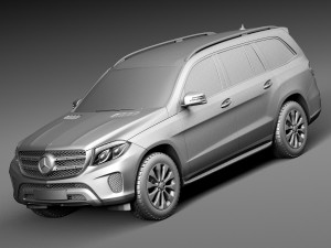 Mercedes-Benz GLS 2017 3D Model