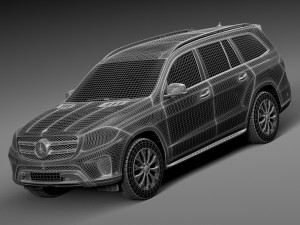 Mercedes-Benz GLS 2017 3D Model