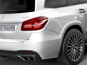 Mercedes-Benz GLS 63 AMG 2017 3D 模型