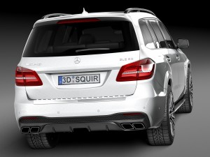 Mercedes-Benz GLS 63 AMG 2017 3D 模型