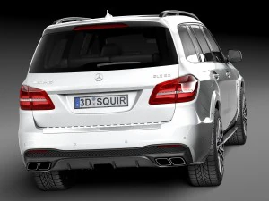 Mercedes-Benz GLS 63 AMG 2017 3D Model