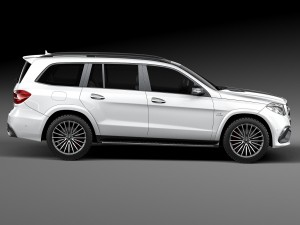 Mercedes-Benz GLS 63 AMG 2017 3D 模型