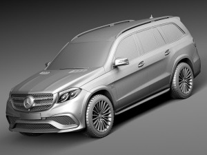 Mercedes-Benz GLS 63 AMG 2017 3D 模型
