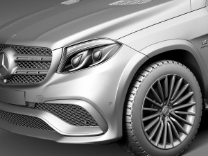 Mercedes-Benz GLS 63 AMG 2017 3D 模型
