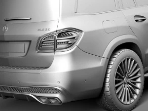 Mercedes-Benz GLS 63 AMG 2017 3D Model