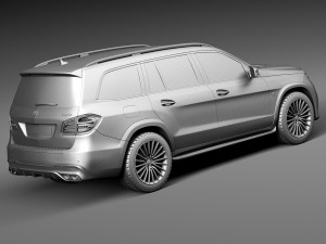 Mercedes-Benz GLS 63 AMG 2017 3D 模型