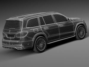 Mercedes-Benz GLS 63 AMG 2017 3D 模型