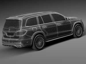 Mercedes-Benz GLS 63 AMG 2017 3D Model