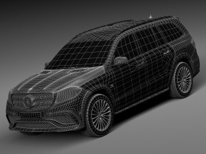 Mercedes-Benz GLS 63 AMG 2017 3D 模型