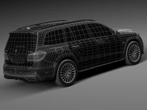 Mercedes-Benz GLS 63 AMG 2017 3D Model
